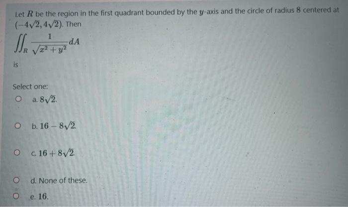Solved Let R be the region in the first quadrant bounded by | Chegg.com