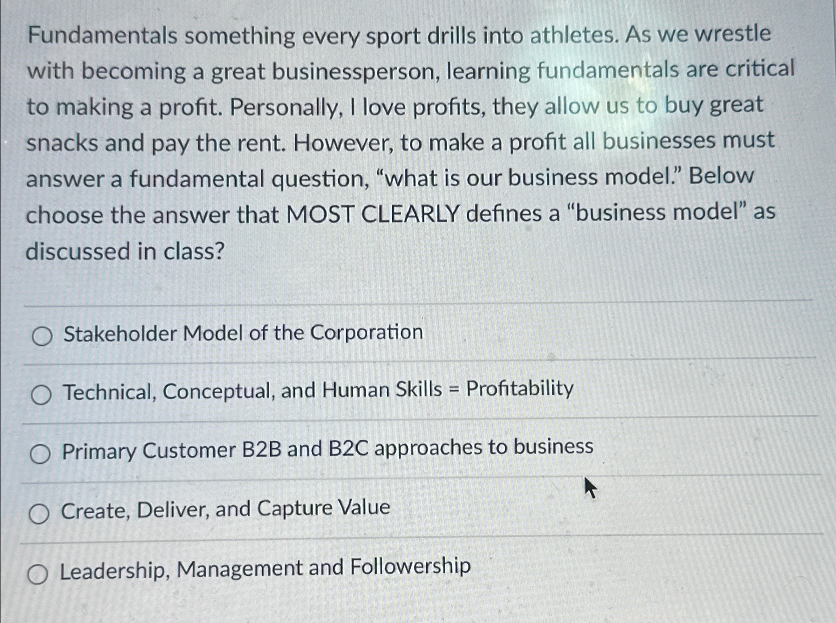 Solved Fundamentals something every sport drills into | Chegg.com