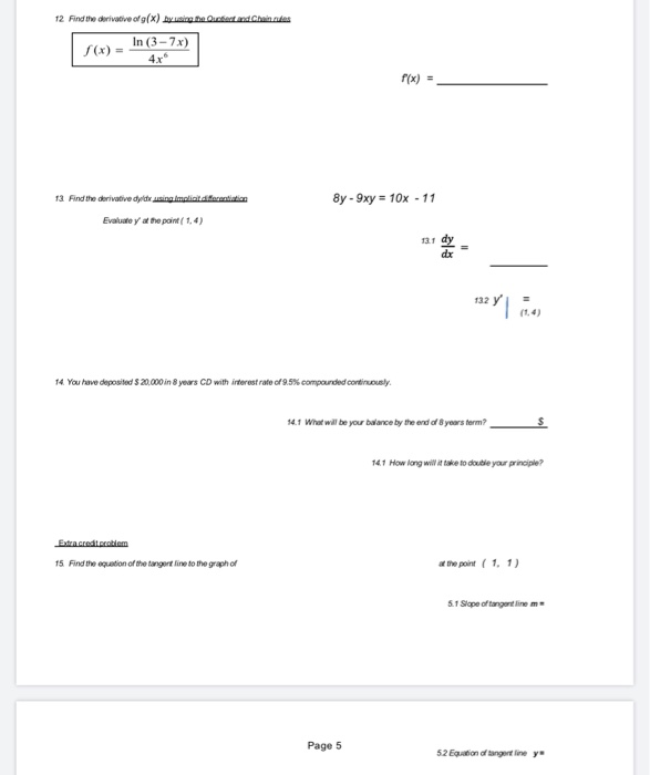 3x 12 F X 3x 12 1 Find The Domain For The Given Chegg Com