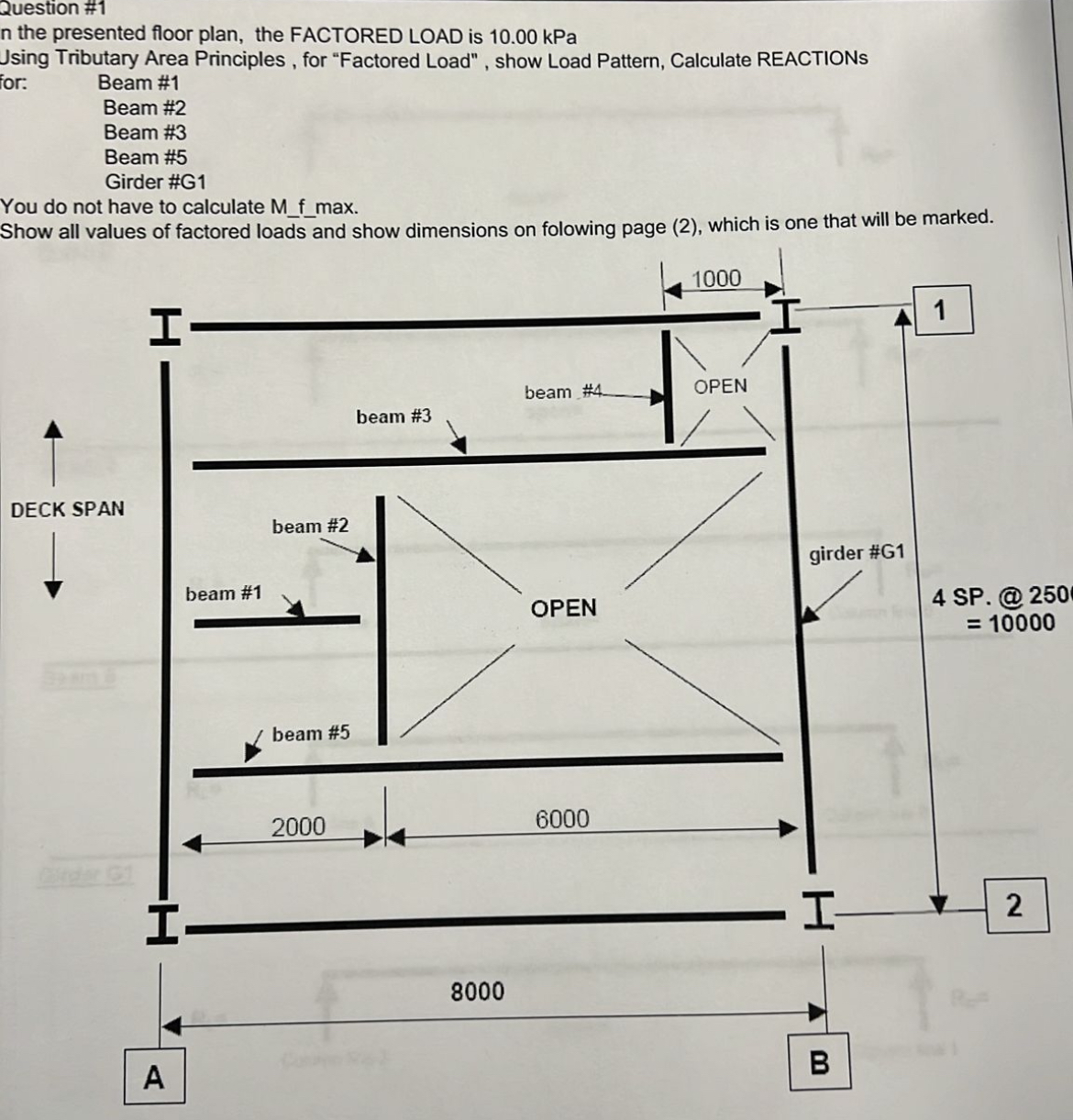 Solved Question #1n the presented floor plan, the FACTORED | Chegg.com