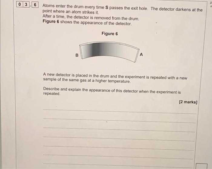 Solved One atom leaves the oven, enters the drum through S | Chegg.com