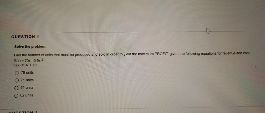 Solved QUESTION 1 Solve the problem. Find the number of | Chegg.com