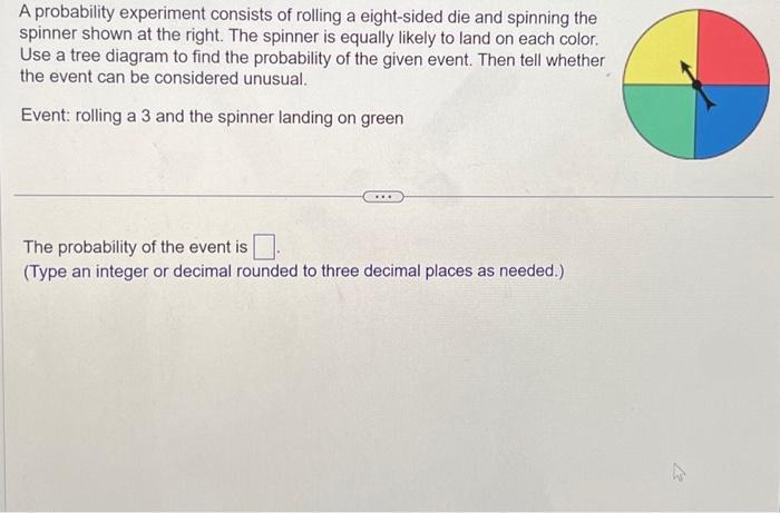 experimental probability of rolling a 6