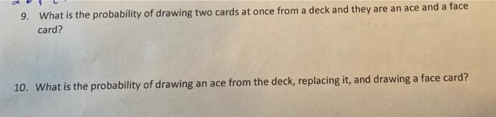 probability of ace in a deck of cards