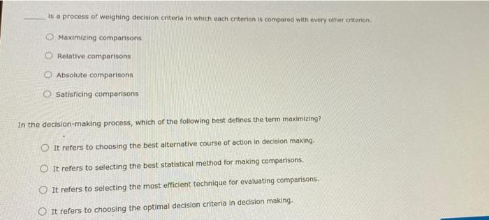 Solved Steps and Limits to Rational Decision Making Managers | Chegg.com