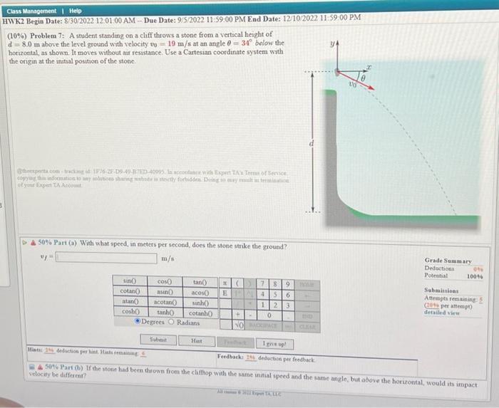 Solved part A with what speed, in meters per second, does