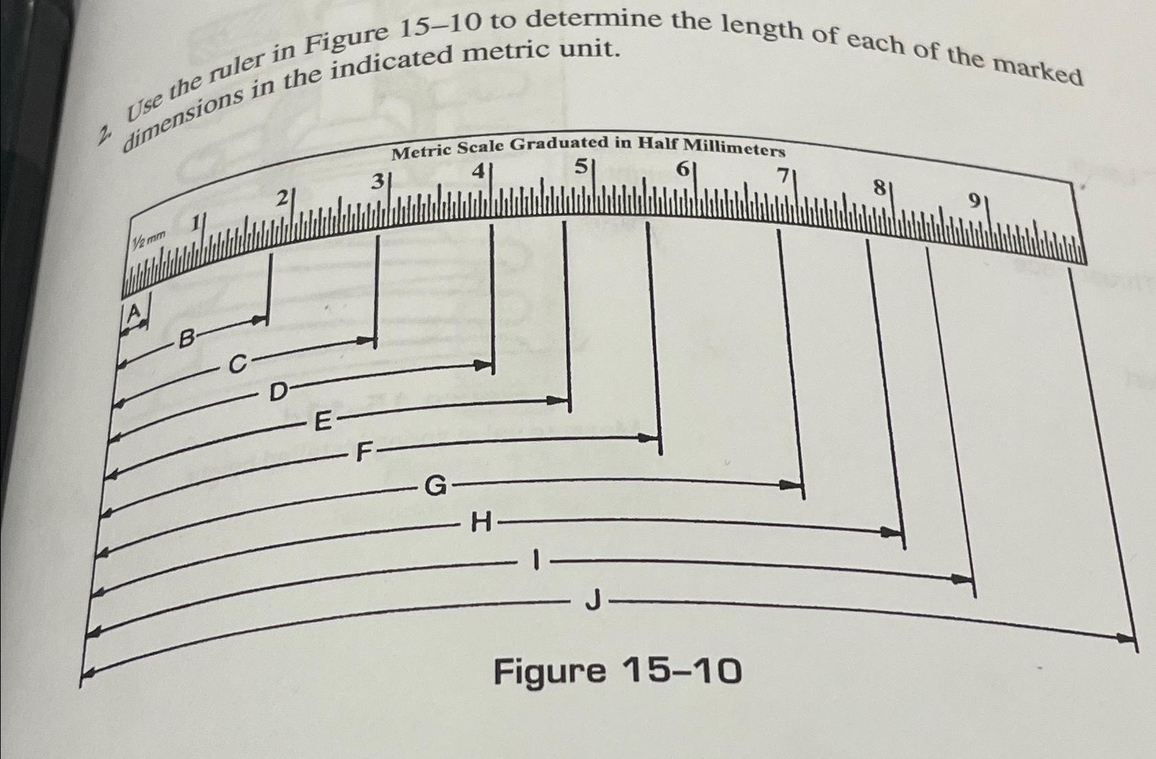 Solved determine the length of each of the marked Dimensions | Chegg.com