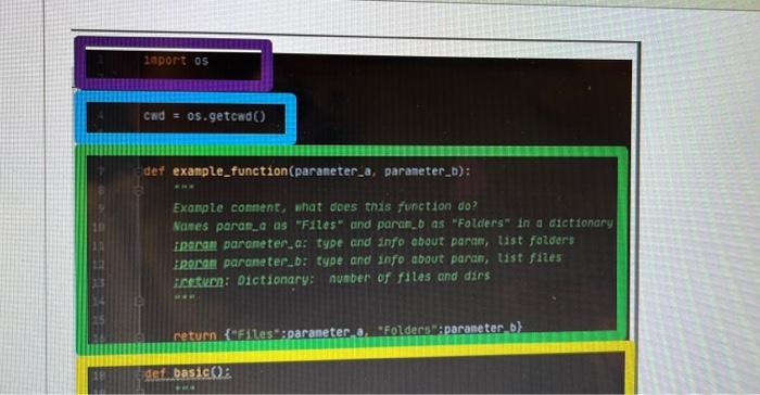 Solved inport os cwd os.getcwd() def | Chegg.com