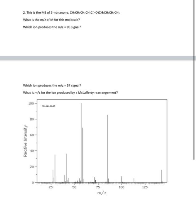 Solved 1. This is the MS of 2-bromobutane. What is the m/z | Chegg.com