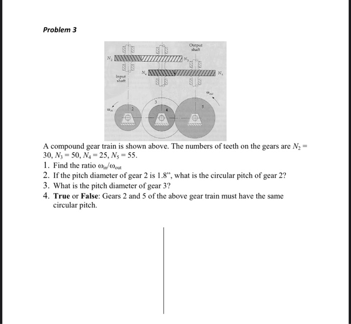 Sample Problem Gear Train Solved Problem 1: Design a compound, spur gear train for a | Chegg.com