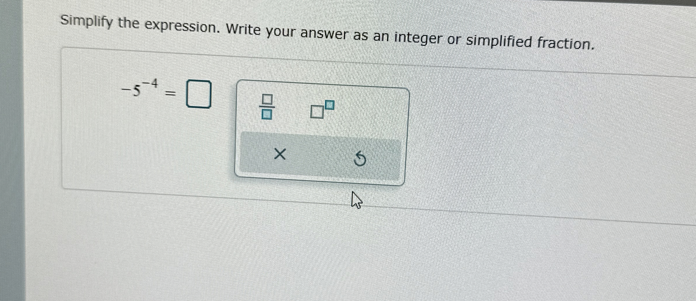 Solved Simplify the expression. Write your answer as an | Chegg.com