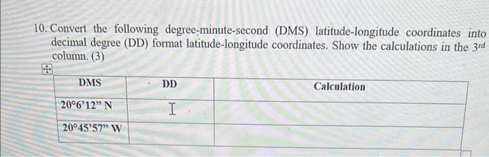 Dms longitude clearance