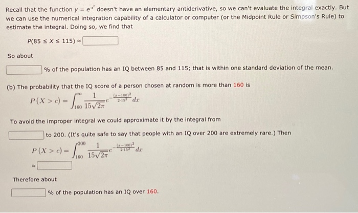 Solved EXAMPLES Intelligence Quotient (IQ) scores are | Chegg.com