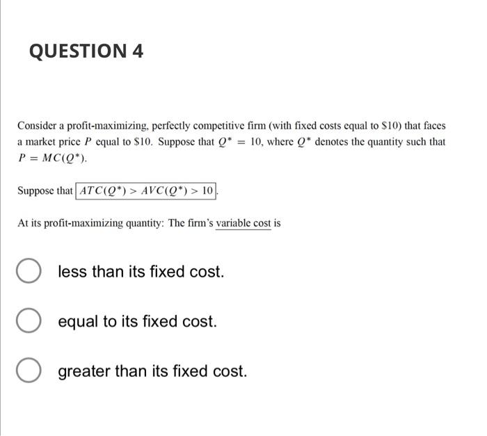 Solved Consider a profitmaximizing, perfectly competitive