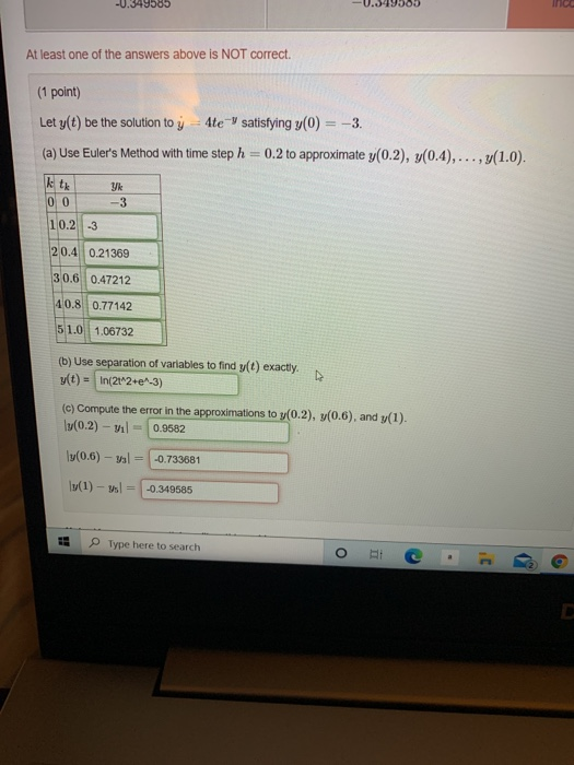 Solved last two answers ive tried twice and they still are | Chegg.com