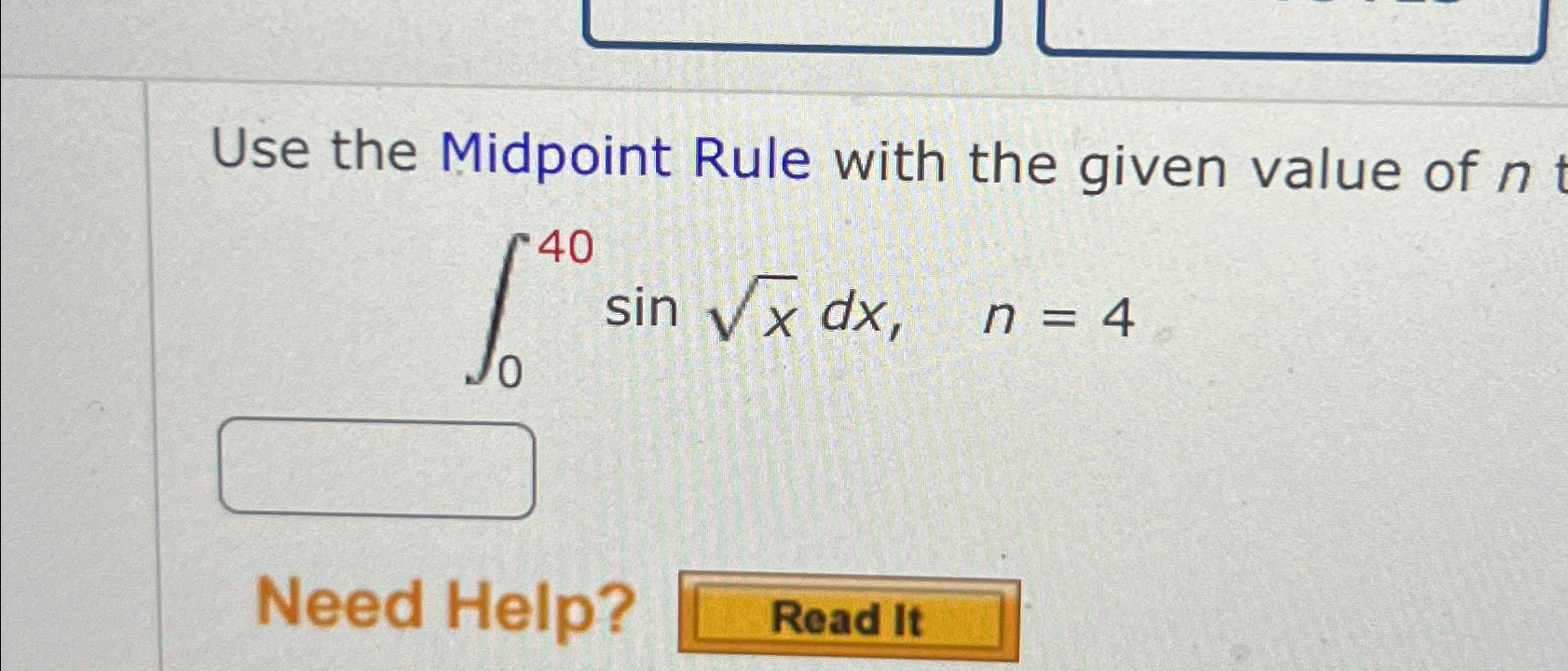Solved Use the Midpoint Rule with the given value of | Chegg.com