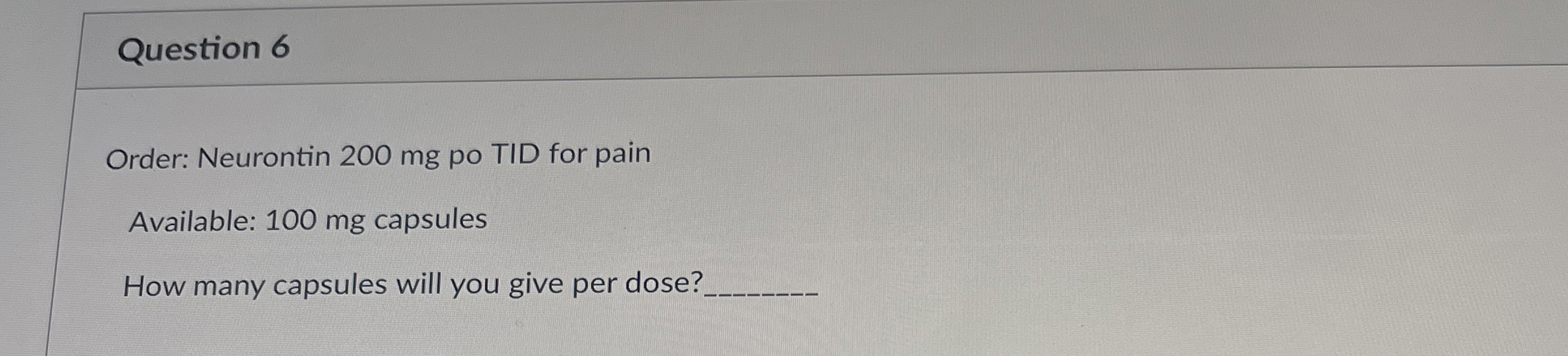 gabapentin tid schedule