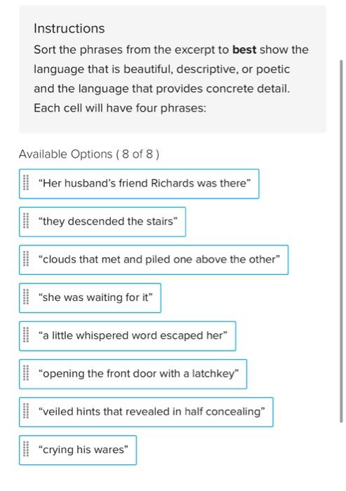 instructions-sort-the-phrases-from-the-excerpt-to-chegg