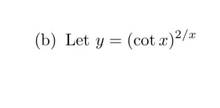 Solved y=(cotx)2/x | Chegg.com