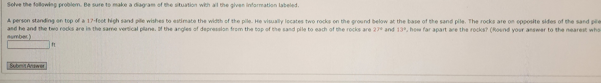 Solved Solve the following problem. Be sure to make a | Chegg.com