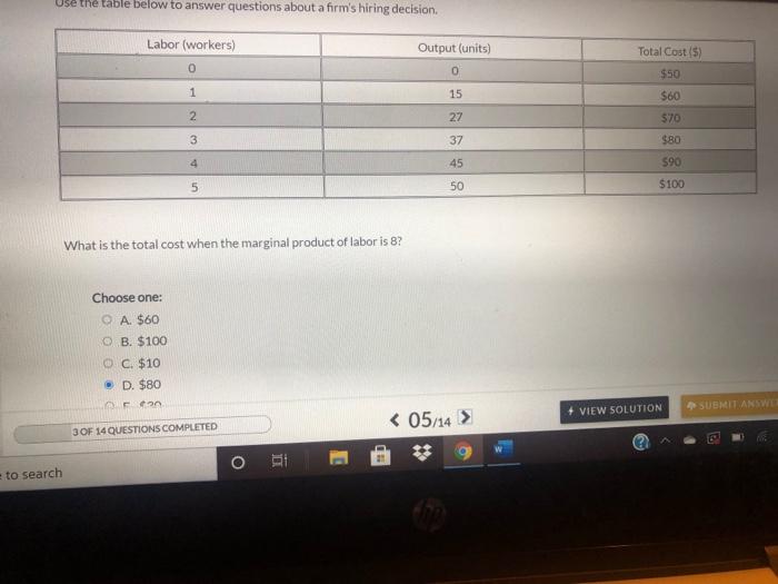 Solved Use the table below to answer questions about a | Chegg.com