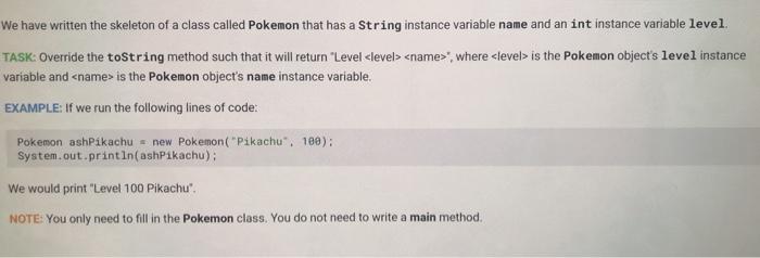 Solved We have written the skeleton of a class called | Chegg.com