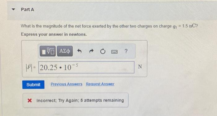 Solved Three point charges are located on the positive | Chegg.com