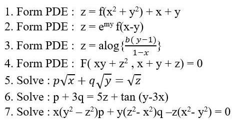 Solved 1 X 1 Form Pde Z F X Y2 X Y 2 Form Chegg Com