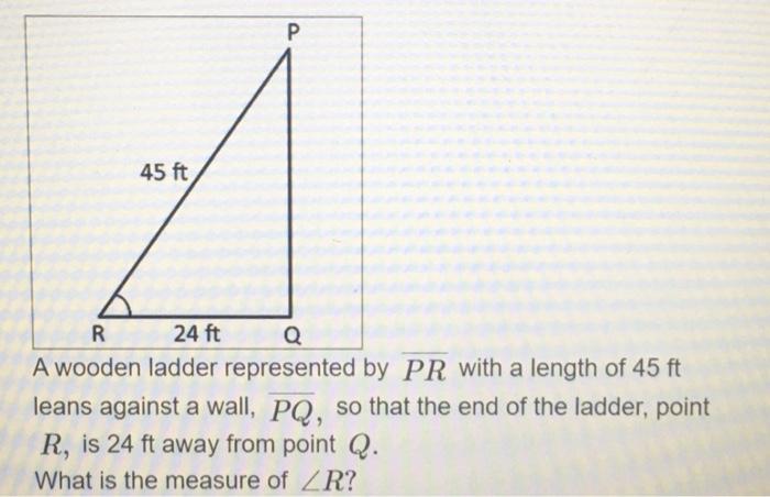 Solved A wooden laader representea by PR with a length of | Chegg.com