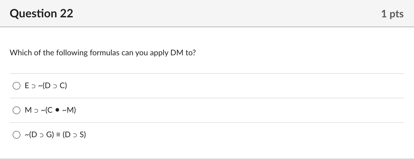 Question 22Which Of The Following Formulas Can You | Chegg.com