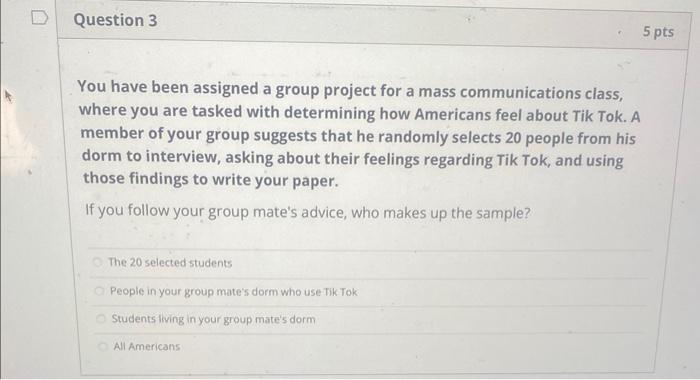 Solved You have been assigned a group project for a mass | Chegg.com