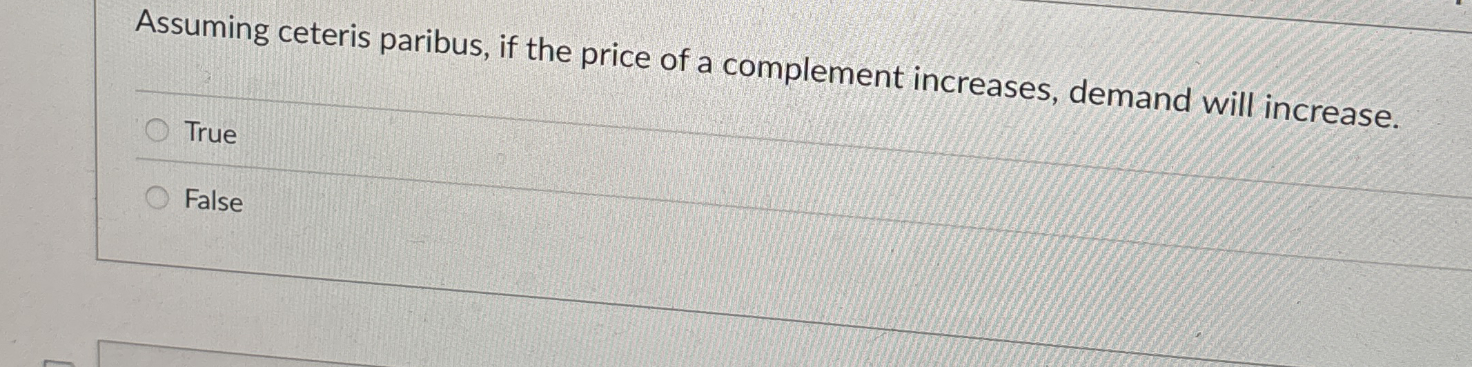 Solved Assuming ceteris paribus, if the price of a | Chegg.com