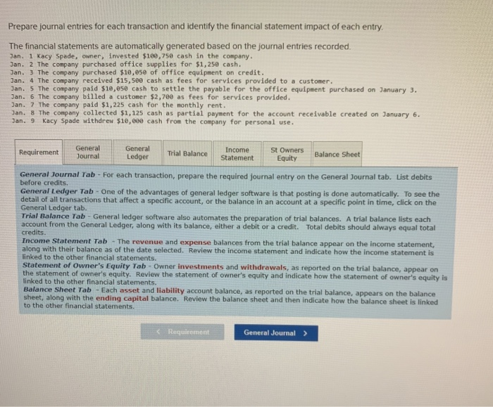 Solved Prepare journal entries for each transaction and