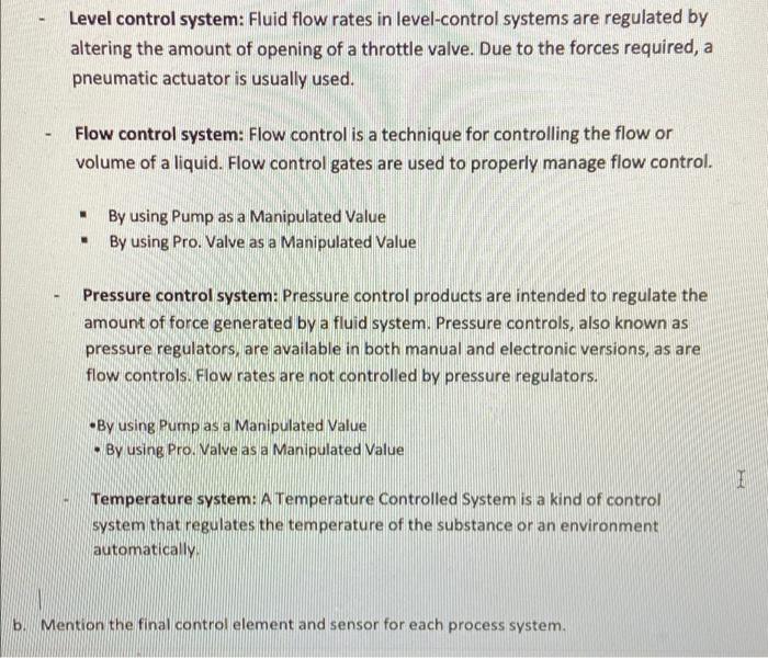 Solved Level control system Fluid flow rates in