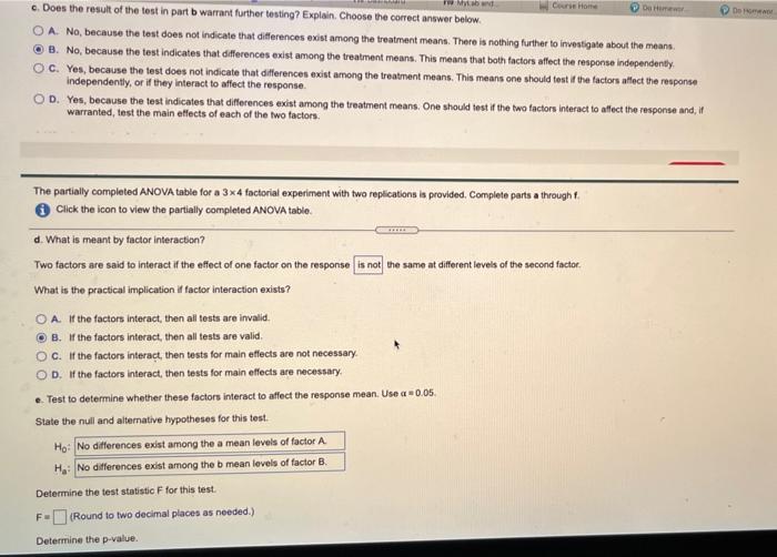 Solved The partially completed ANOVA table for a 3x4 | Chegg.com