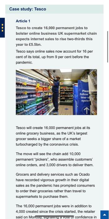 Tesco to make big changes to stores, affecting 2,100 jobs, Tesco
