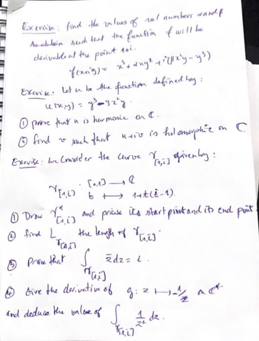 Solved Exercise find the values of vel numbers and to obtain | Chegg.com