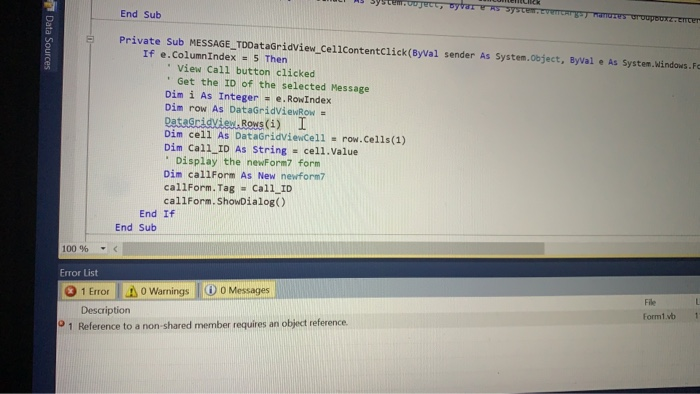 Solved what could possibly be the error in line 7 as shown | Chegg.com