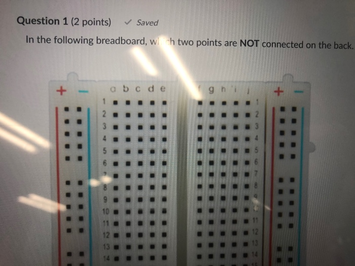 Solved Question 1 (2 points) Saved In the following | Chegg.com