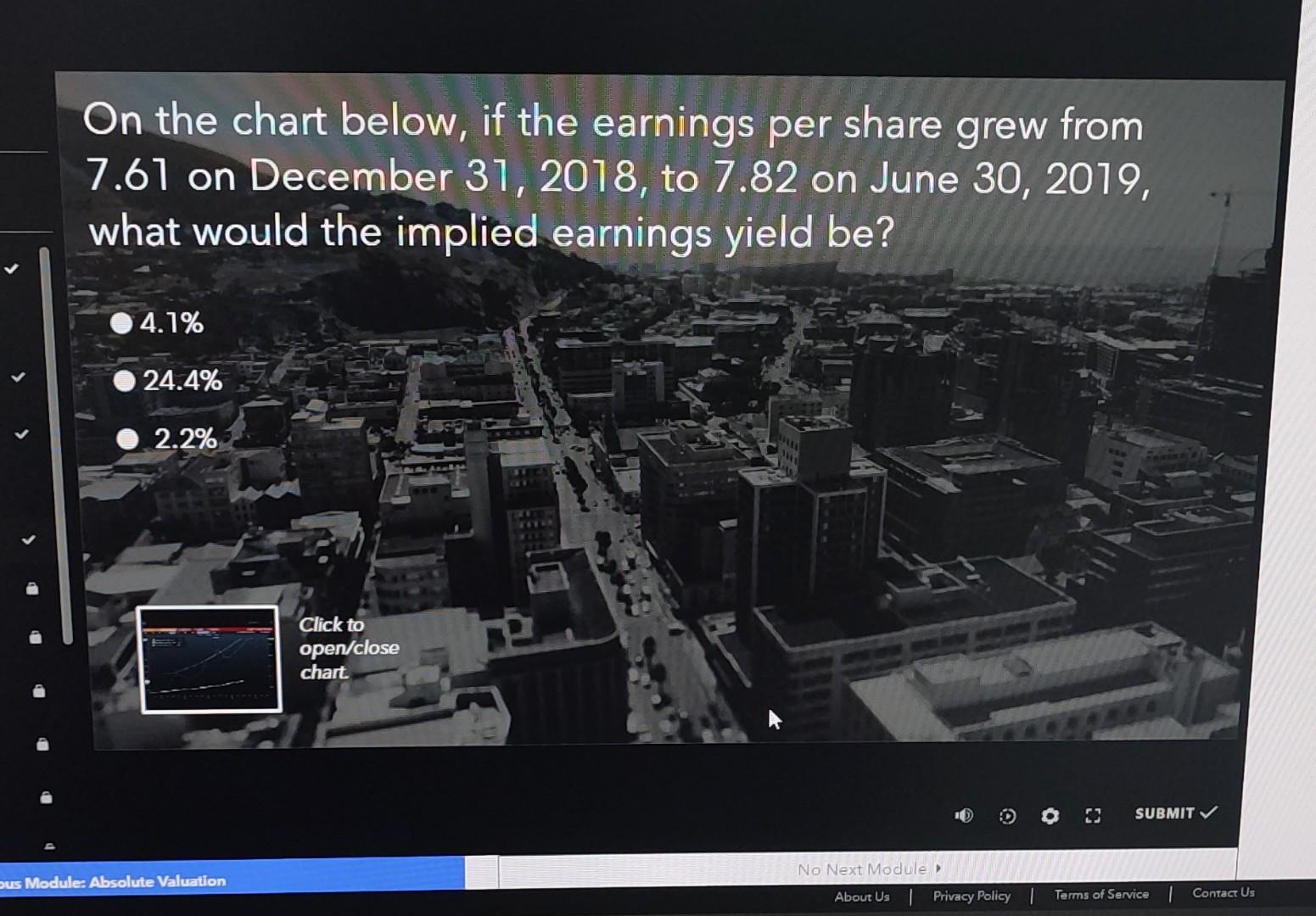 Solved On the chart below, if the earnings per share grew