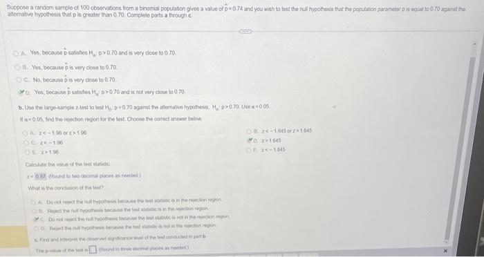 Solved Please do part CFind and interpret the observed | Chegg.com