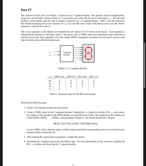 Solved The objective of this part is to display a character | Chegg.com