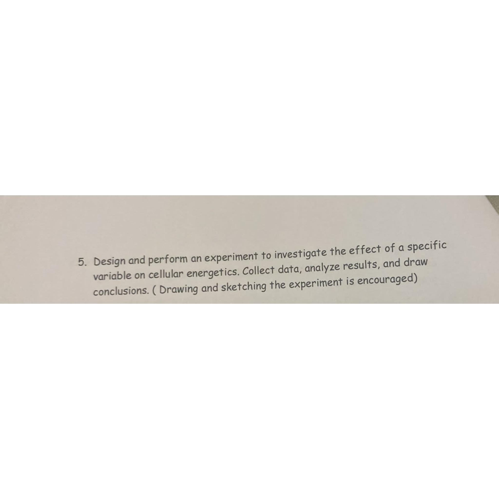 Solved Design and perform an experiment to investigate the | Chegg.com