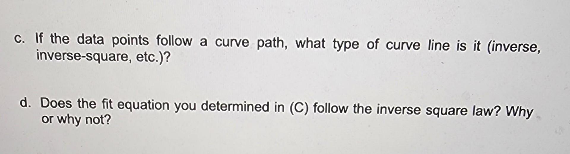 Solved Plot the average light intensity vs. distance (i.e.,