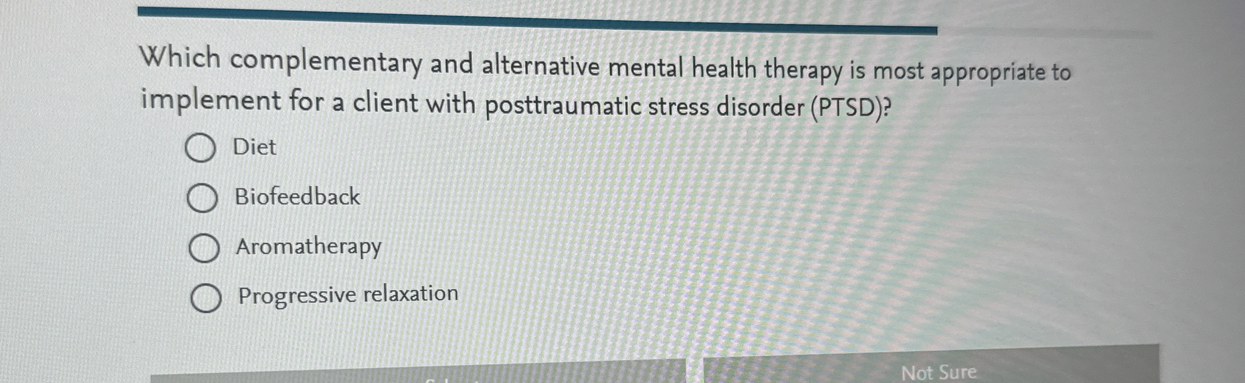 Solved Which complementary and alternative mental health | Chegg.com