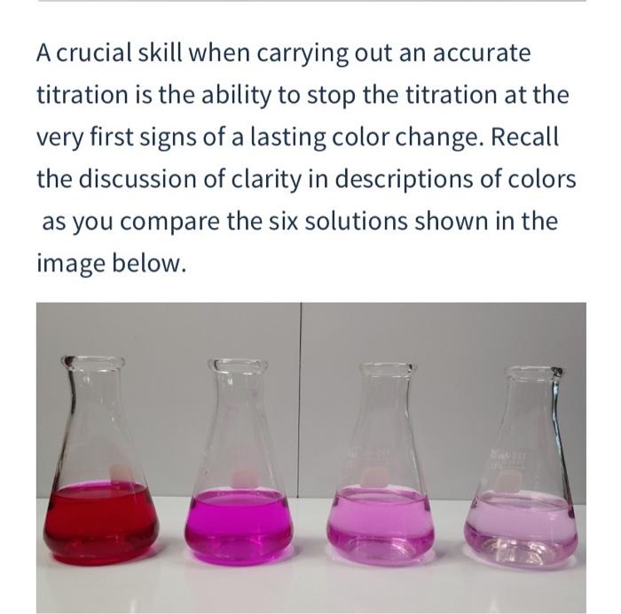 Solved A crucial skill when carrying out an accurate | Chegg.com