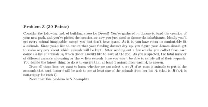 Solved Problem 3 (30 Points) Consider the following task of | Chegg.com