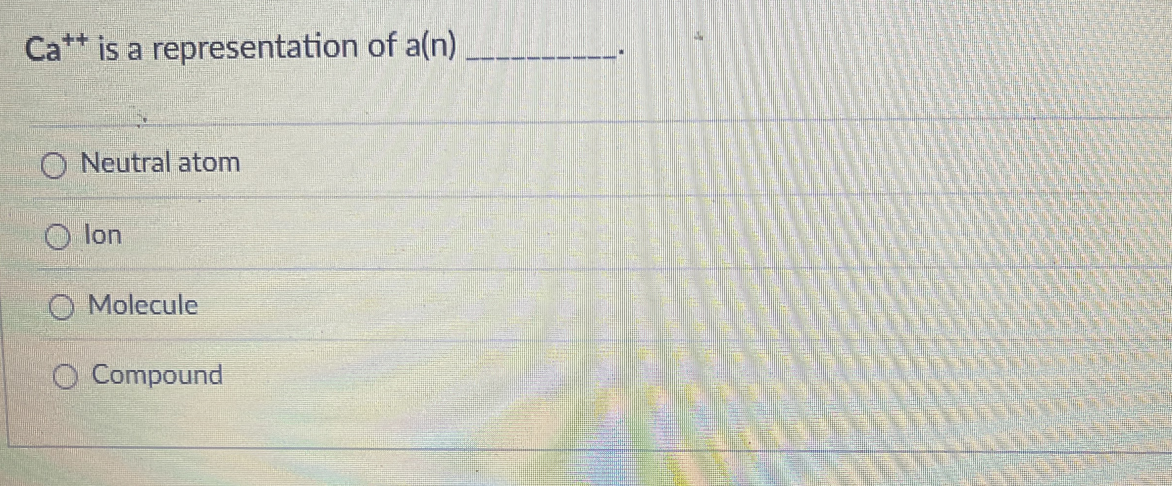 Solved Ca is a representation of a(n)Neutral | Chegg.com