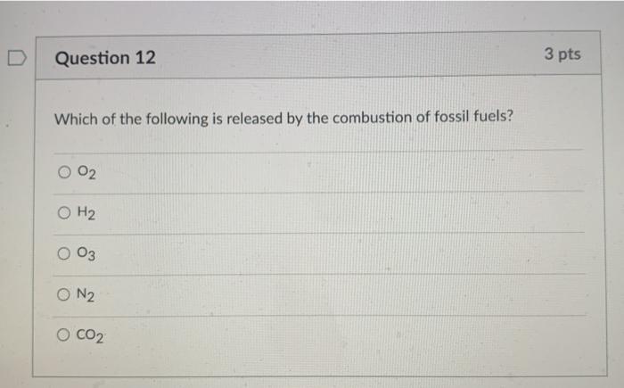 Solved Question 12 3 pts Which of the following is released | Chegg.com