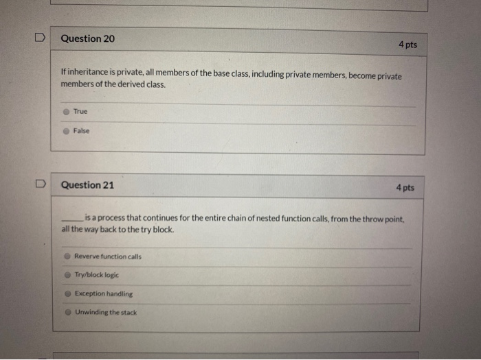 Solved D Question 18 4 pts A function template is an actual | Chegg.com
